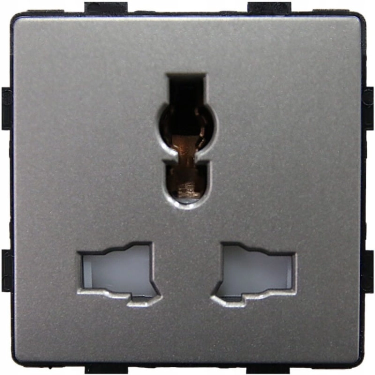 Modul Priză Universală PL UK US EU Electrică Gri Pentru Rame