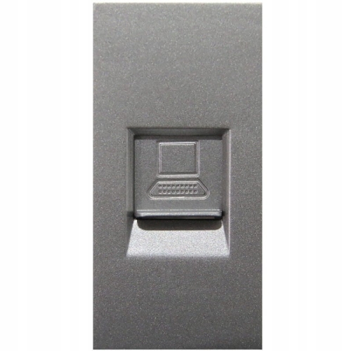 Modul Priză Date RJ45 Kat 6 Gri Pentru Rame