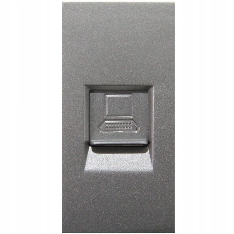 Modul Priză Date RJ45 Kat 6 Gri Pentru Rame