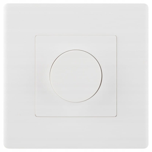 Întrerupător Dimmer De Lumină Mecanic Alb Set Cu Ramă Din PVC