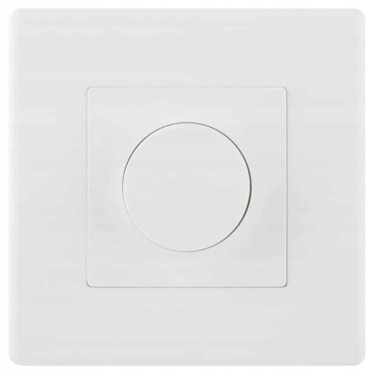 Întrerupător Dimmer De Lumină Mecanic Alb Set Cu Ramă Din PVC
