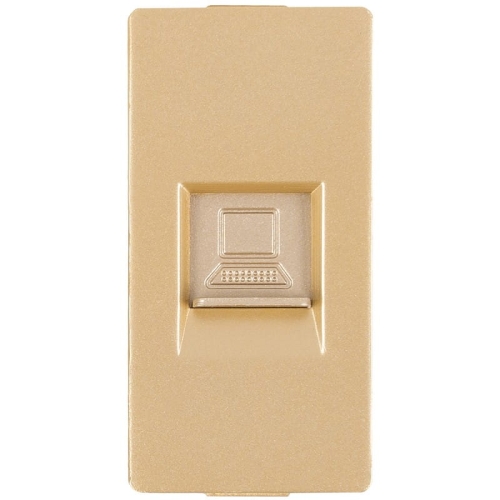 Modul Priză Computer RJ45 Cat 6 Aurie Pentru Rame