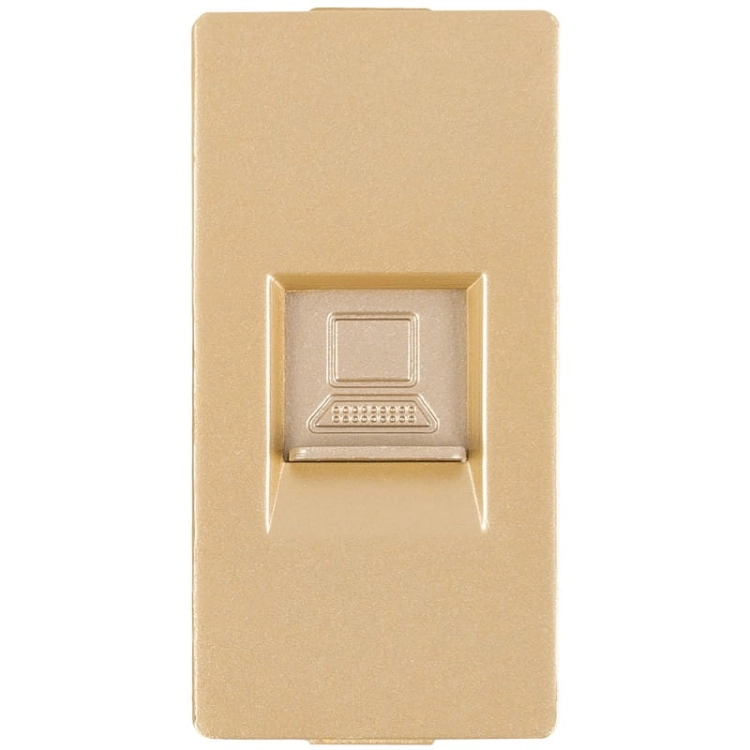 Modul Priză Computer RJ45 Cat 6 Aurie Pentru Rame