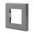Întrerupător Dublu Clasic Gri Set Cu Ramă PVC