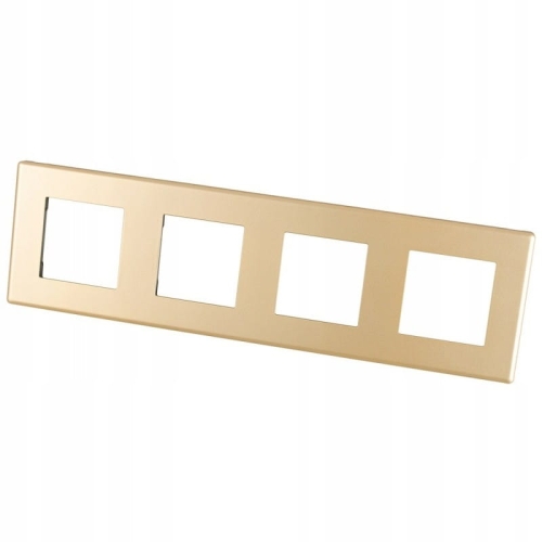 Ramă Cvadruplă Din Plastic Aurie Pentru Module